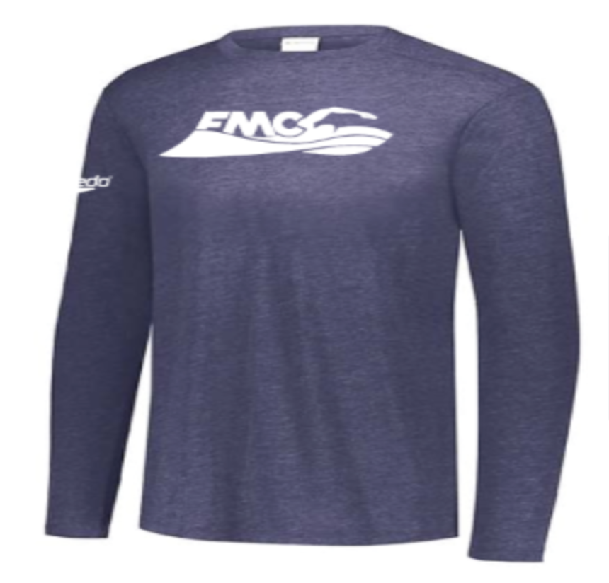 Youth FMC Heather Navy Long Sleeve Tee